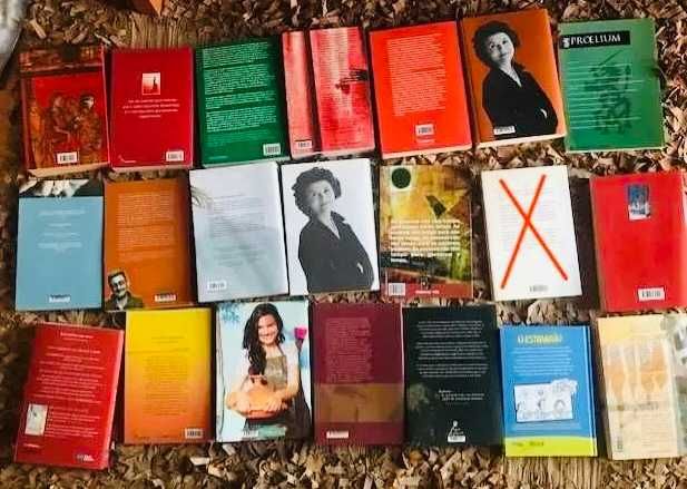 Livros de diferentes géneros literários