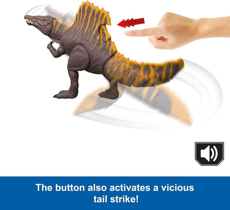 Динозавр Спінозавр 55 см зі Звуком Jurassic World Spinosaurus JGB56