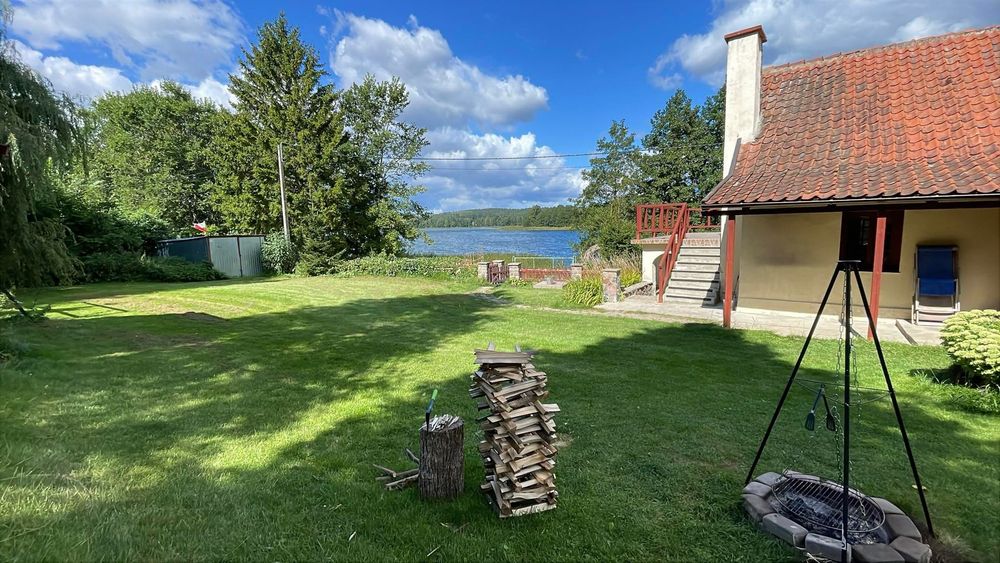 MAZURY dom nad jeziorem na Mazurach, pomost, sauna, 11 kw EV Charger