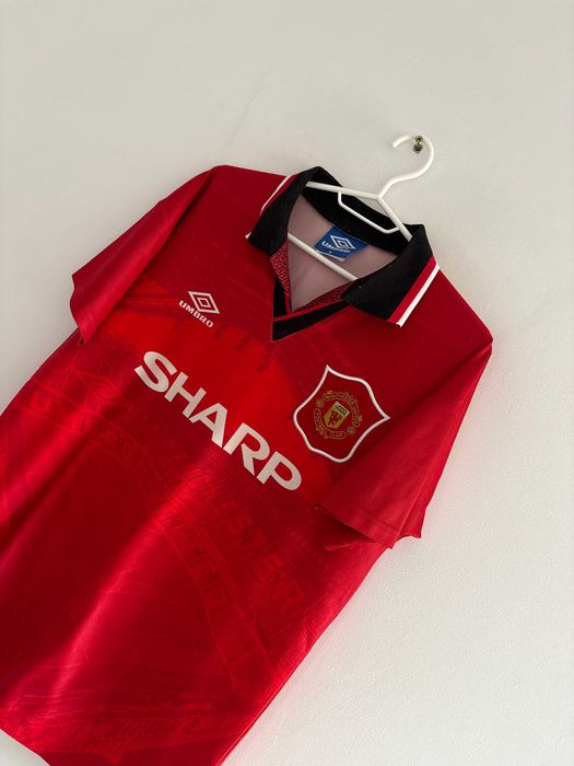 Vintage Koszulka Piłkarska Soccer Jersey Umbro Manchester United M