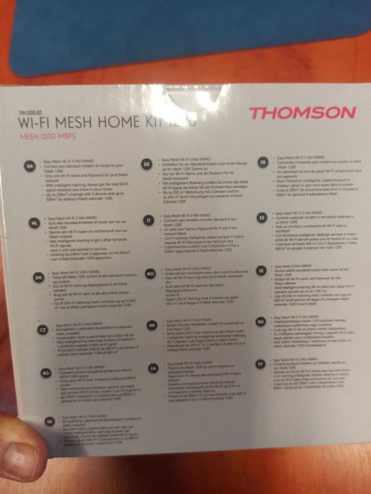 Wi-Fi Mesh home kit 1200 Thomson 
dwa routery w zestawie nowe