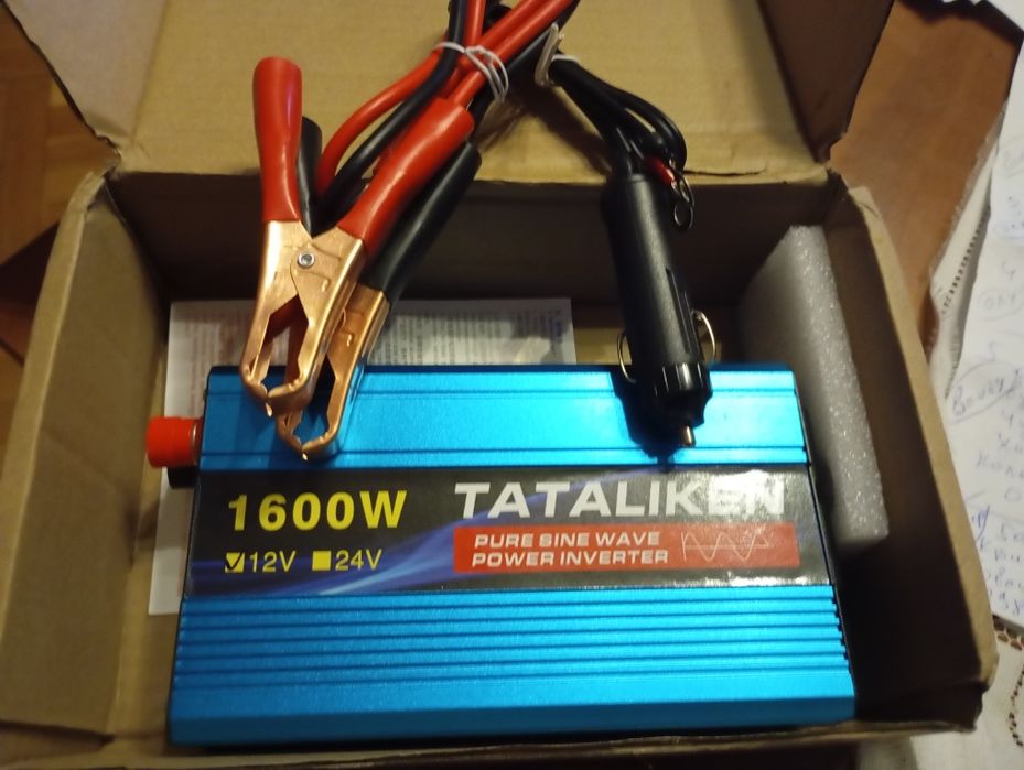 Інвертор чиста синусоїда 1600 Вт. Вх. напруга 12В.Вих.110 В 60 Гц.