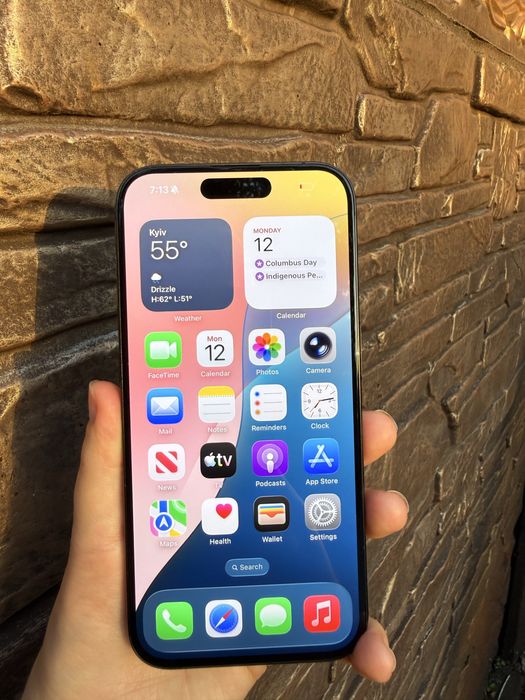 iPhone 15 pro 128Gb  Black Titanium Neverlock