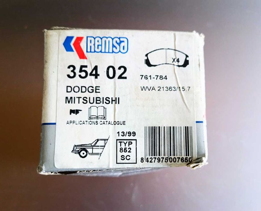 Jogo pastilhas travão frente Remsa 254.02 Citroën Mitsubishi Peugeot