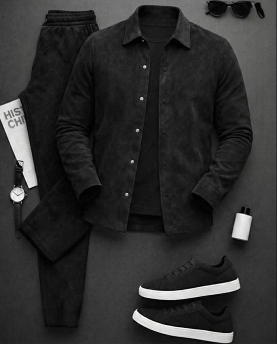 Чоловічий костюм з замшу 1000 грн