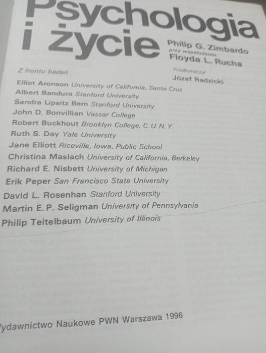 Psychologia i życie Philip G. Zimbardo, Floyd