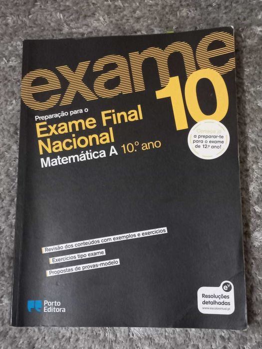 Preparação para exame final nacional matemática A - 10ºano