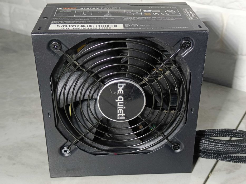Блок живлення BeQuiet 500W 80 PLUS BRONZE SYSTE POWER 9 S9-500W 8+8GPU