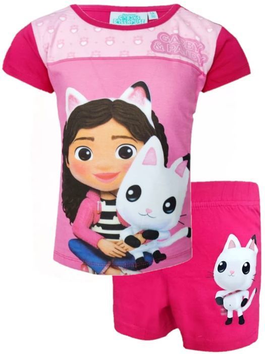 Piżama dziecięca bluzka szorty komplet Koci Domek Gabi 104