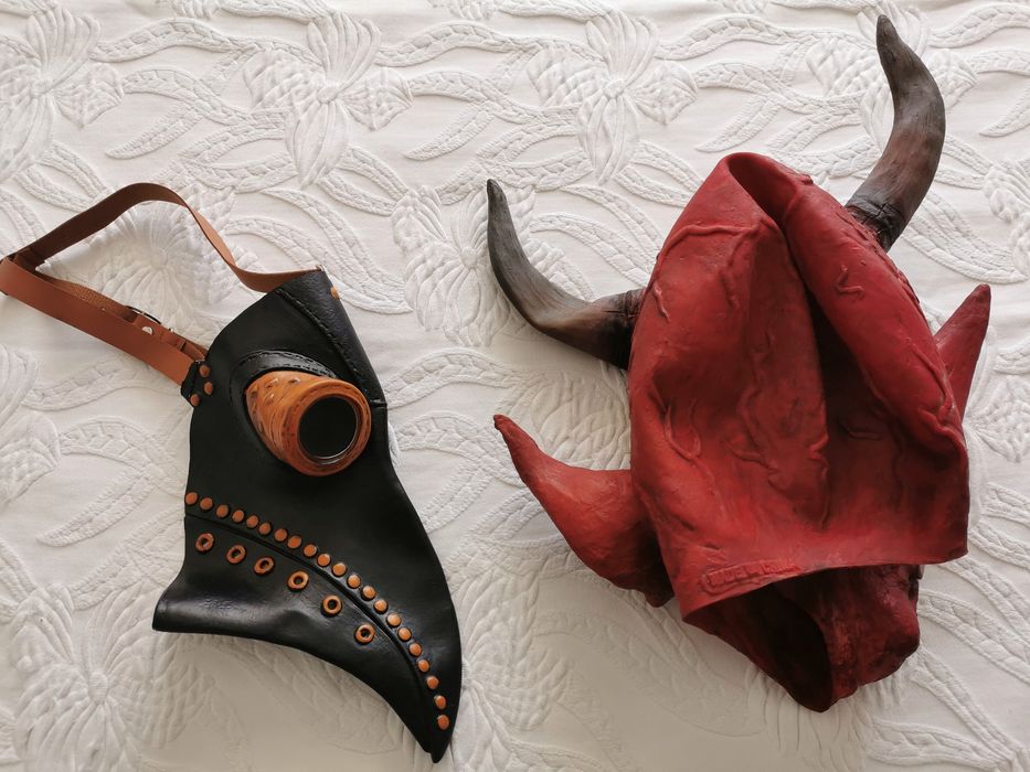 Conjunto de Máscaras para Halloween / Noite das Bruxas e Carn