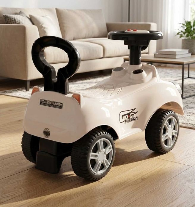 Nowy Jeździk Samochód Autko Dla Dzieci Pchacz Biały Na Prezent Święta