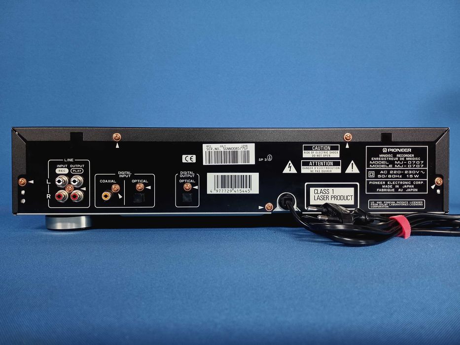 leitor/gravador minidiscs PIONEER MJ-D707 c/comando