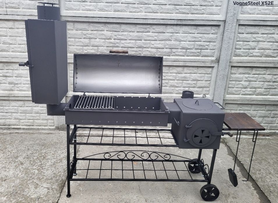 5мм! Подвійне Усилення! Мангал 4в1 - Барбекю, Коптильня, Піч під Казан