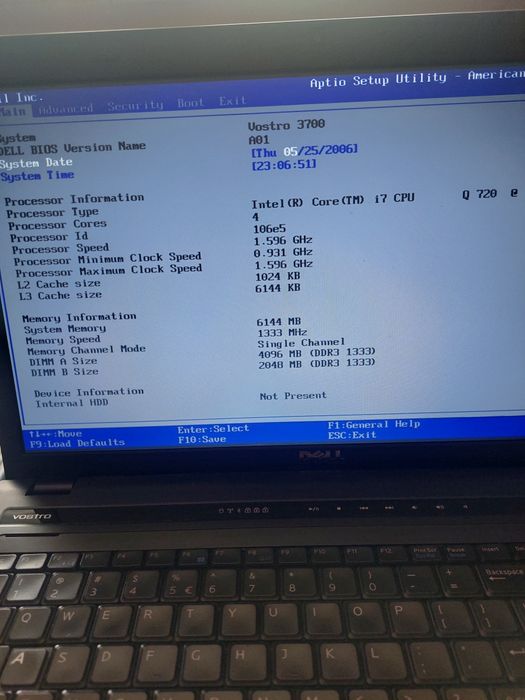 Laptop dell vostro 3700 na czesci