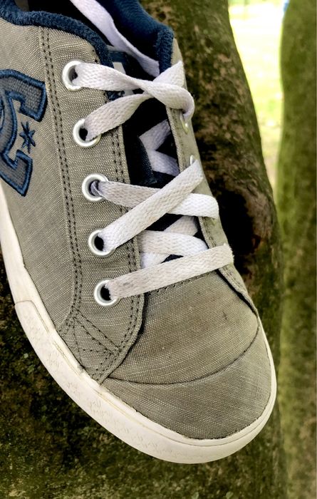 Sapatilhas DC cinza e azul