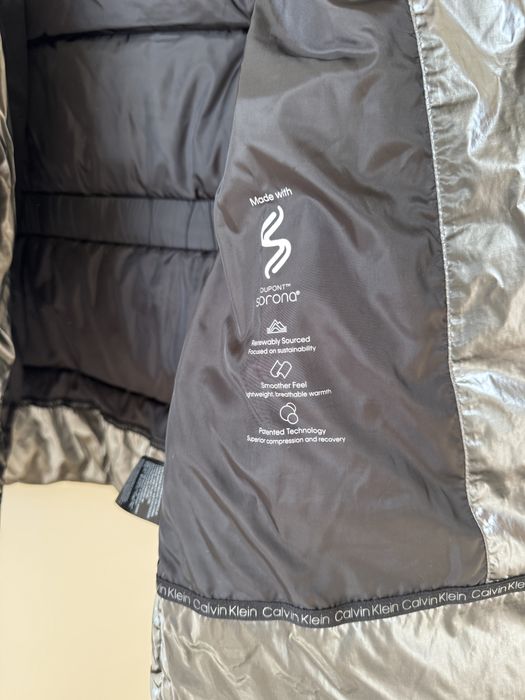 Kurtka zimowa Calvin Klein XS srebrna