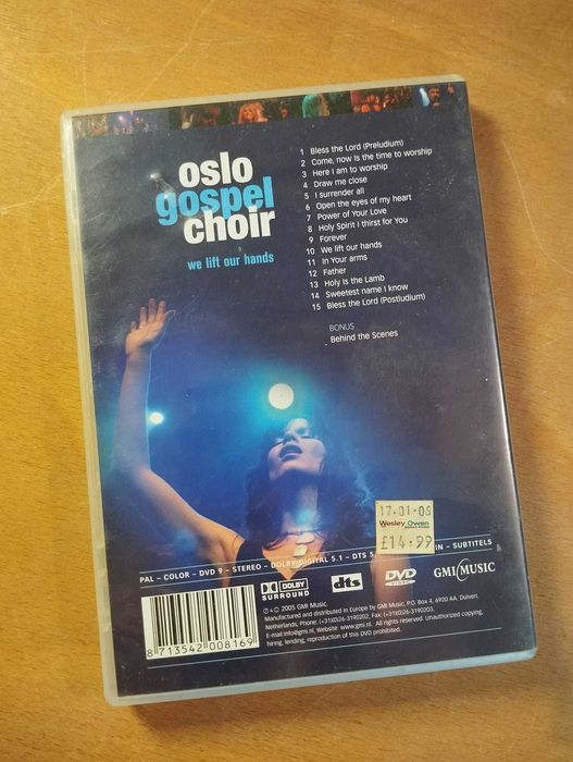 DVD Oslo Gospel Choir: We Lift Our Hands