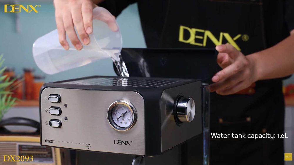 Кофемашина электрическая многофункциональная DENX DX2093 1.6л 850Вт Черная Новая