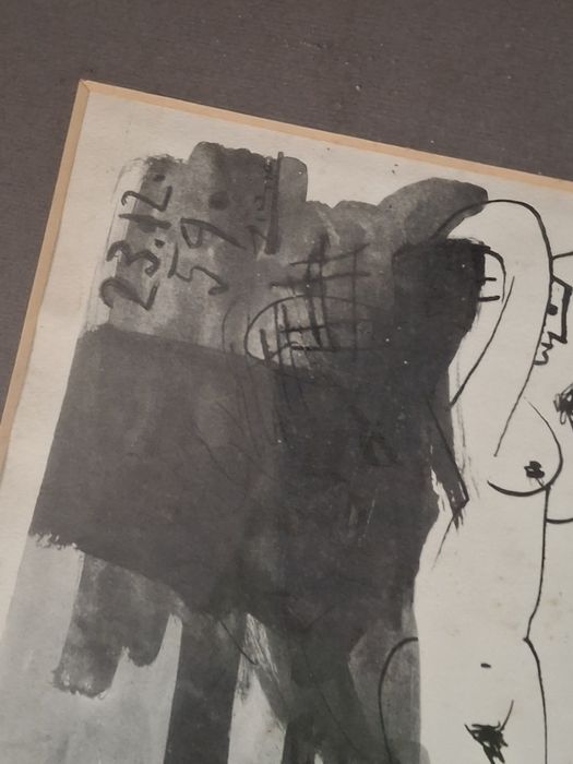 Litografia  Picasso emoldurada