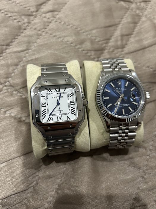 Relogio automatico azul ou branco