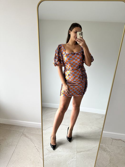 Nowa cekinowa sukienka warehouse rozmiar 40 wesele impreza