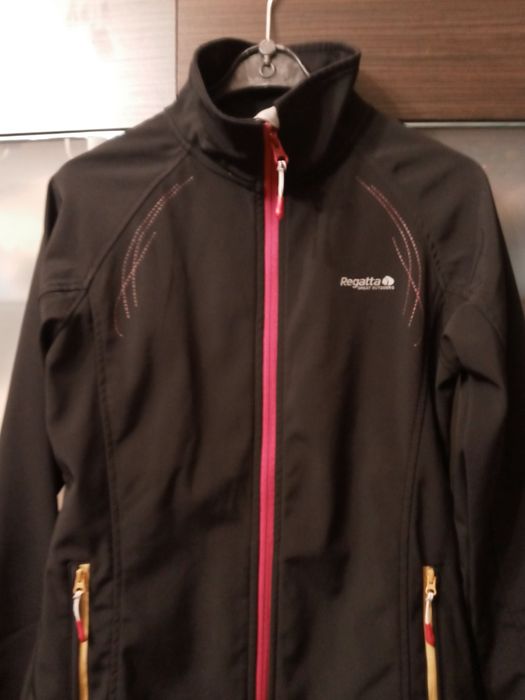 Bluza damska czarna fiolet 38 Regatta sportowa