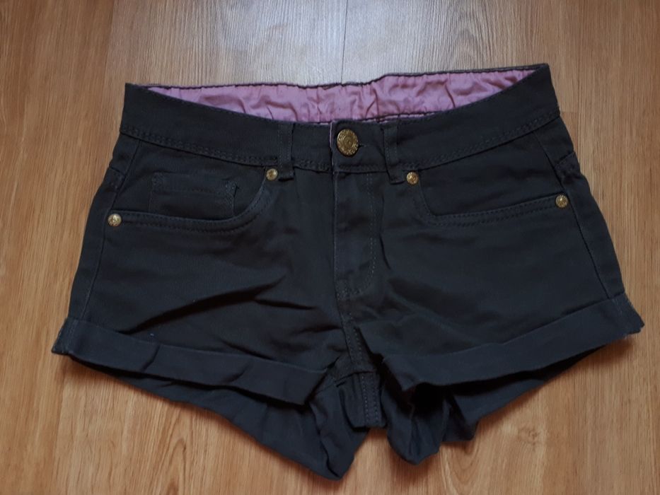 Шорти джинсові кольору хакі жіночі