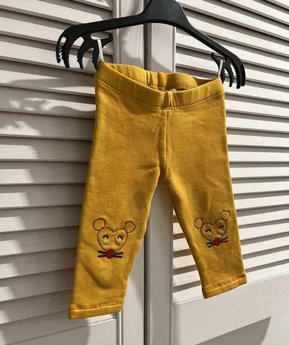 Legginsy ocieplane myszki złota nitka r.68 C&A