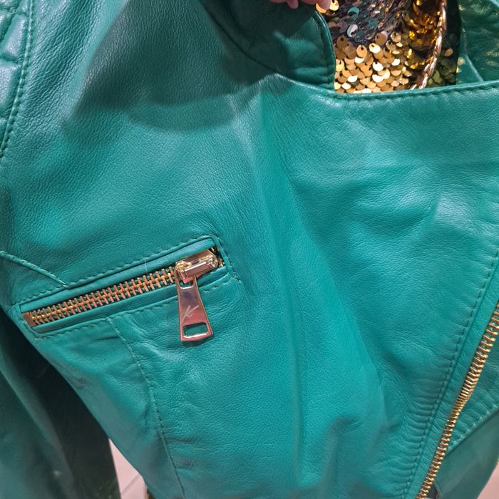 Kurtka skóra naturalna Kor Kor zielona 36 38