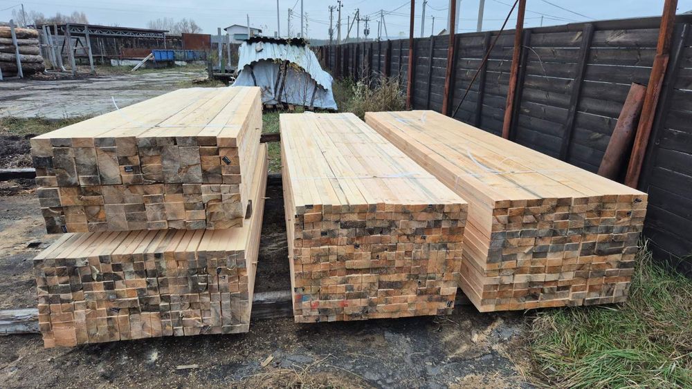 Пиломатеріали обрізна та необрізна 30*200/50*150/6м