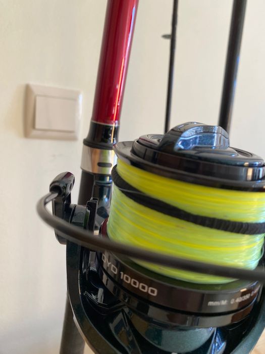 Cana surfcasting com carretos
