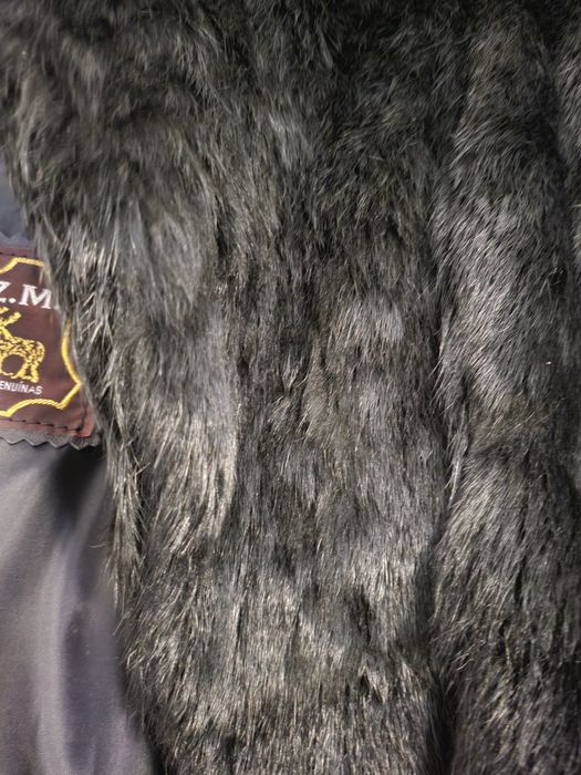 Casaco comprido preto