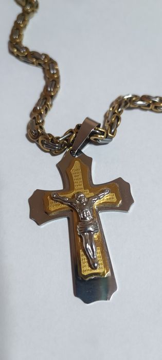 Łancuszek meski+krzyzyk