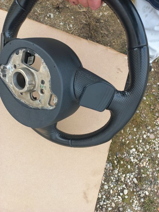 Kierownica trójramienna skórzana sline audi a4 b8 a5 8t q5 8r lift