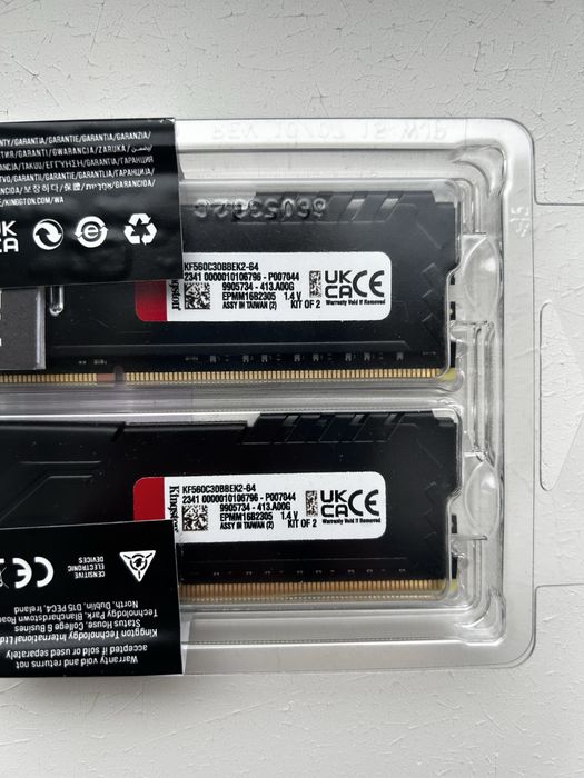 Kingston DDR5 64GB (2x32GB) 6000Mhz FURY Beast Black