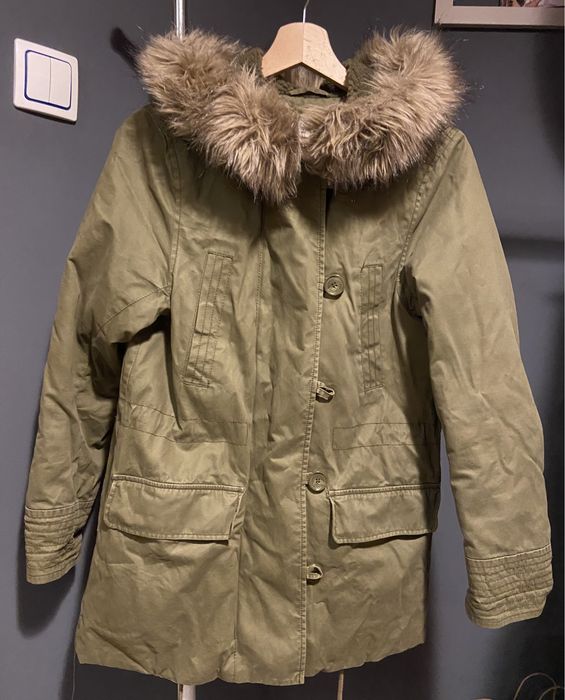 Świetna ocieplana parka khaki Logg HM