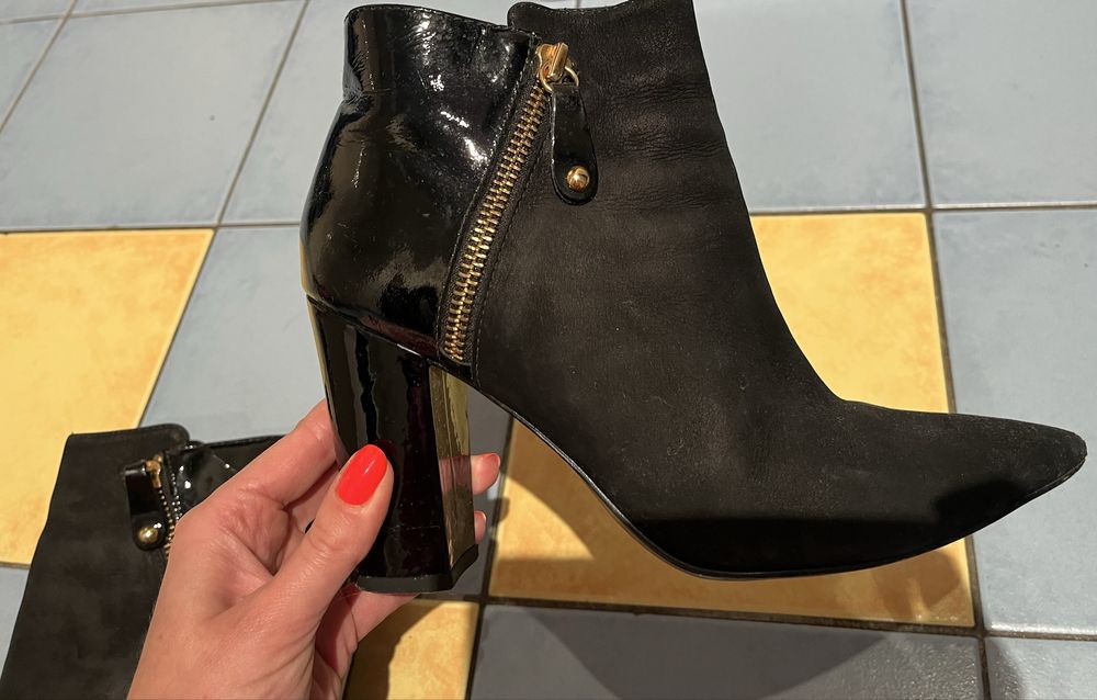 Botki Kazar r. 36 skóra naturalna