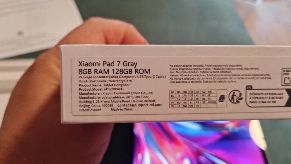 Tablet XIAOMI Tab 7 8GB/128GB