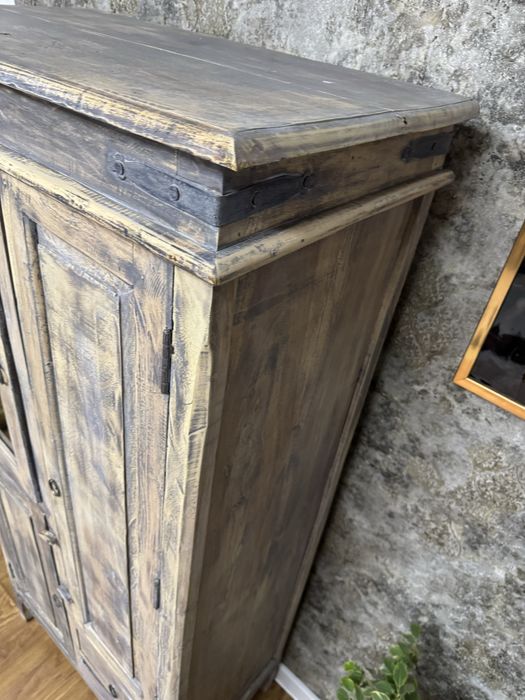 Szafa kolonialna, szafka, komoda, lite drewno, bielona!