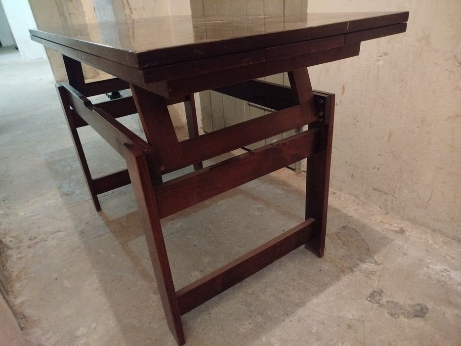 Ława rozkładana drewniana