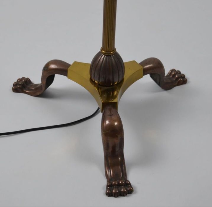 Candeeiro de pé neoclássico em bronze, França, anos 50