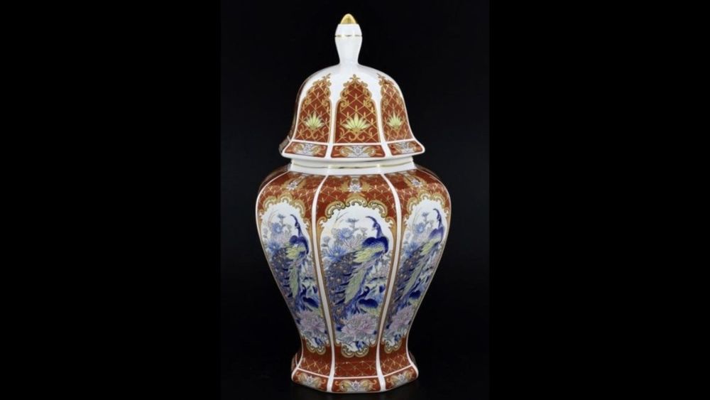 Pote Porcelana Alcobaça antigo