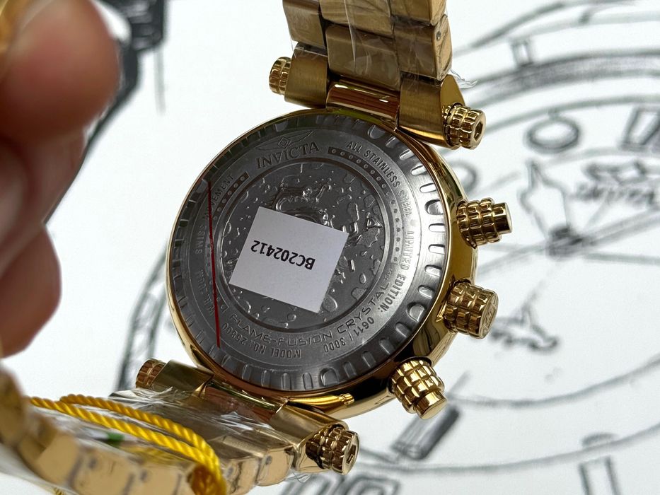 Годинник часы Invicta 25800 Subaqua Noma I 47 mm. Gold Swiss 200 MT.