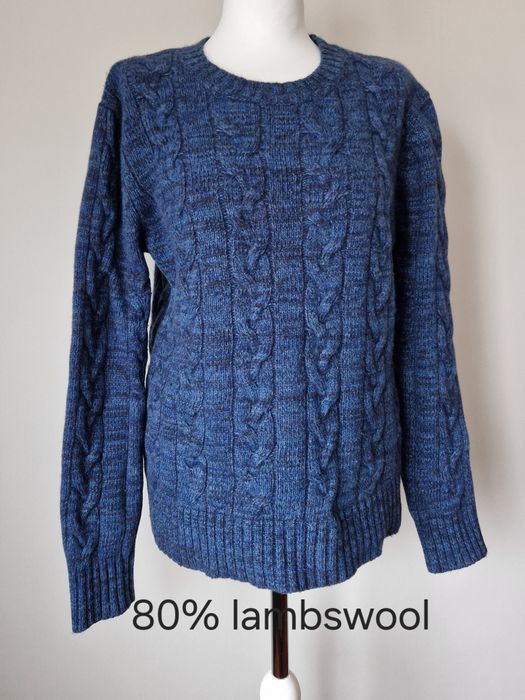 Gant męski sweter w warkocze roz. M