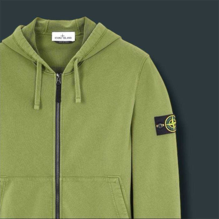 Зип-Худи Stone Island Зеленая ОРИГИНАЛ