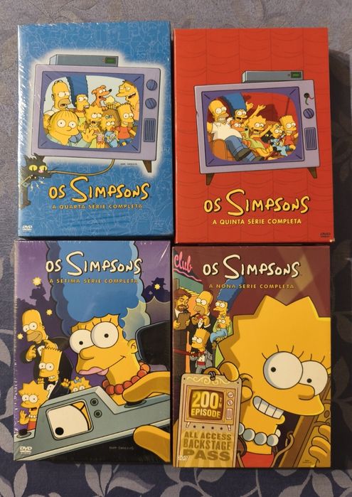 Simpsons DvDs temporadas 4,5,7 e 9