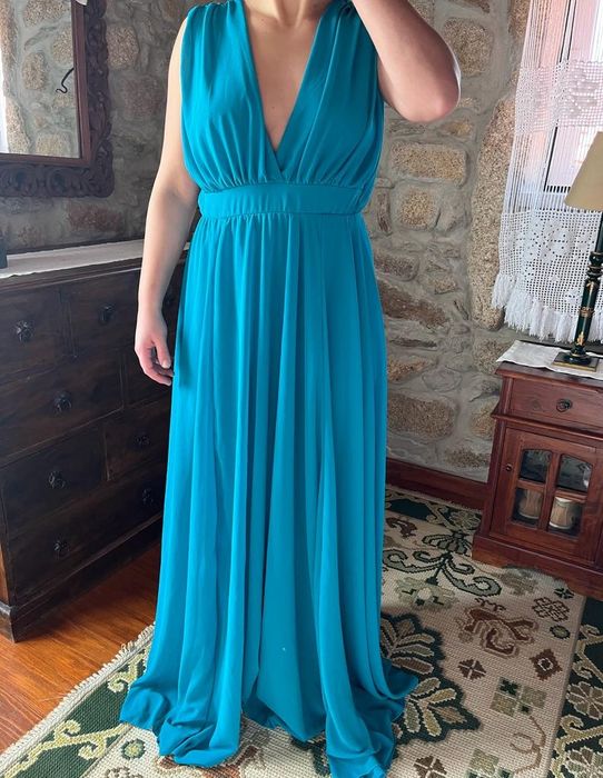 Vestido azul de toilette