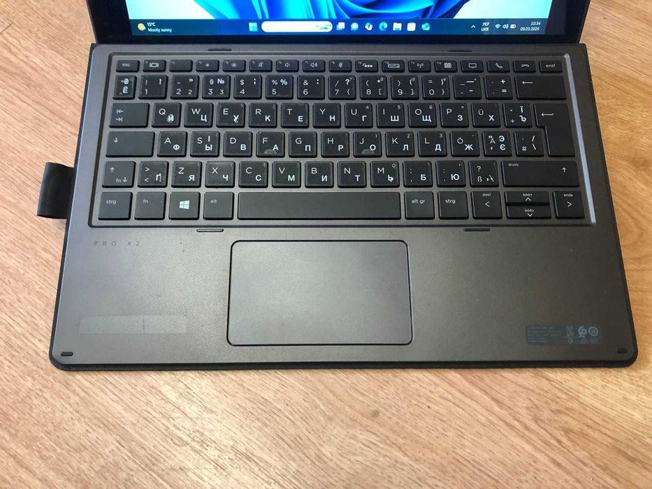 Ноутбук планшет HP Pro X2 612 G2 (12"/SSD 256Гб/ОЗП 8Гб/і5/моб. інтерн
