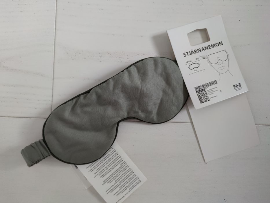 Opaska na oczy szara