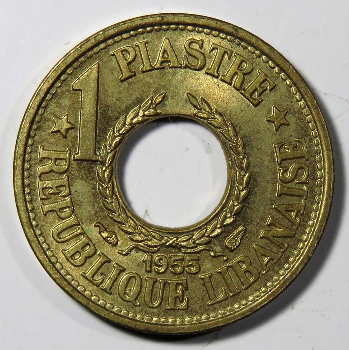 Moedas Libano - 1 e 25 Piastras 1952 e 1955 - 1,5€ cada.